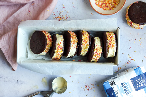 chocolate ice-cream sandwiches