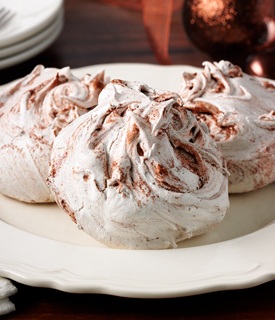 Chocolate Swirl Meringues