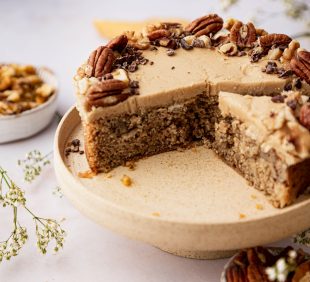 Coffee and walnut cake