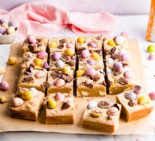 Easter Egg White Chocolate Blondies