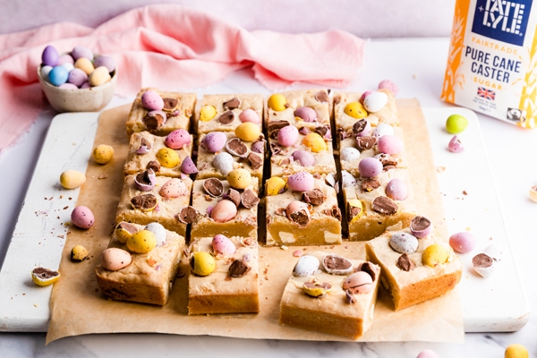 Easter Egg White Chocolate Blondies