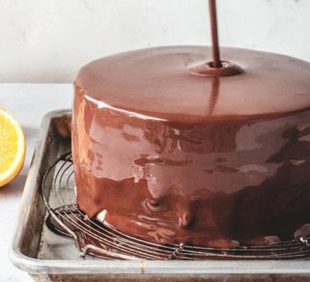 Orange and Passion Fruit Chocolate Cake