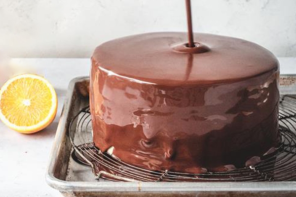 Orange and Passion Fruit Chocolate Cake