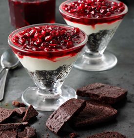 Pomegranate Cheesecake