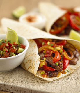 Sizzling Beef Wraps