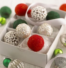 Box of snowball truffles