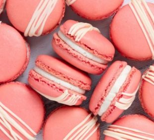 Strawberry Macarons