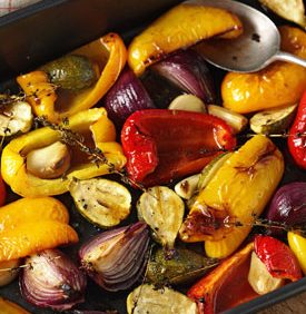 Sweet-Sour Roasted Mediterranean Vegetables