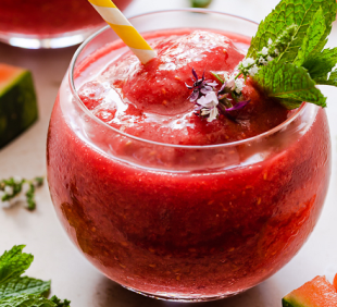 watermelon gin slushies