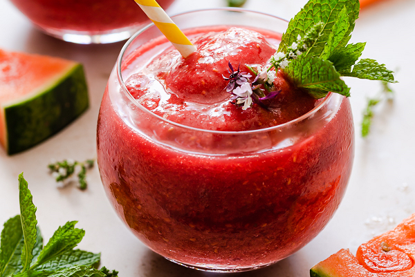 watermelon gin slushies